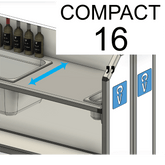 16" Compact Bar For Tight Spaces