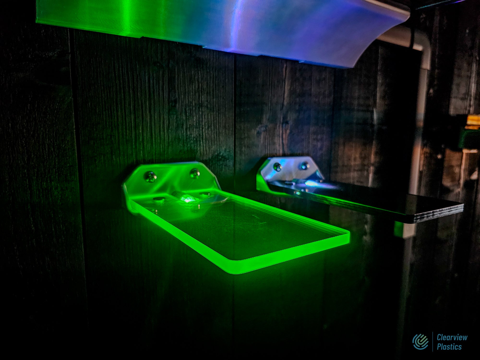 Edge Lit LED Mini shelving