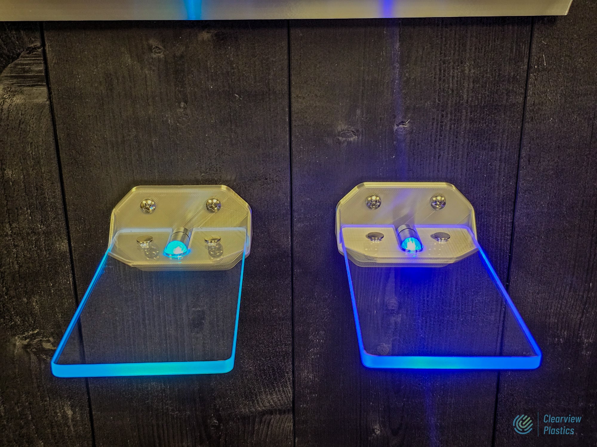 Edge Lit LED Mini shelving