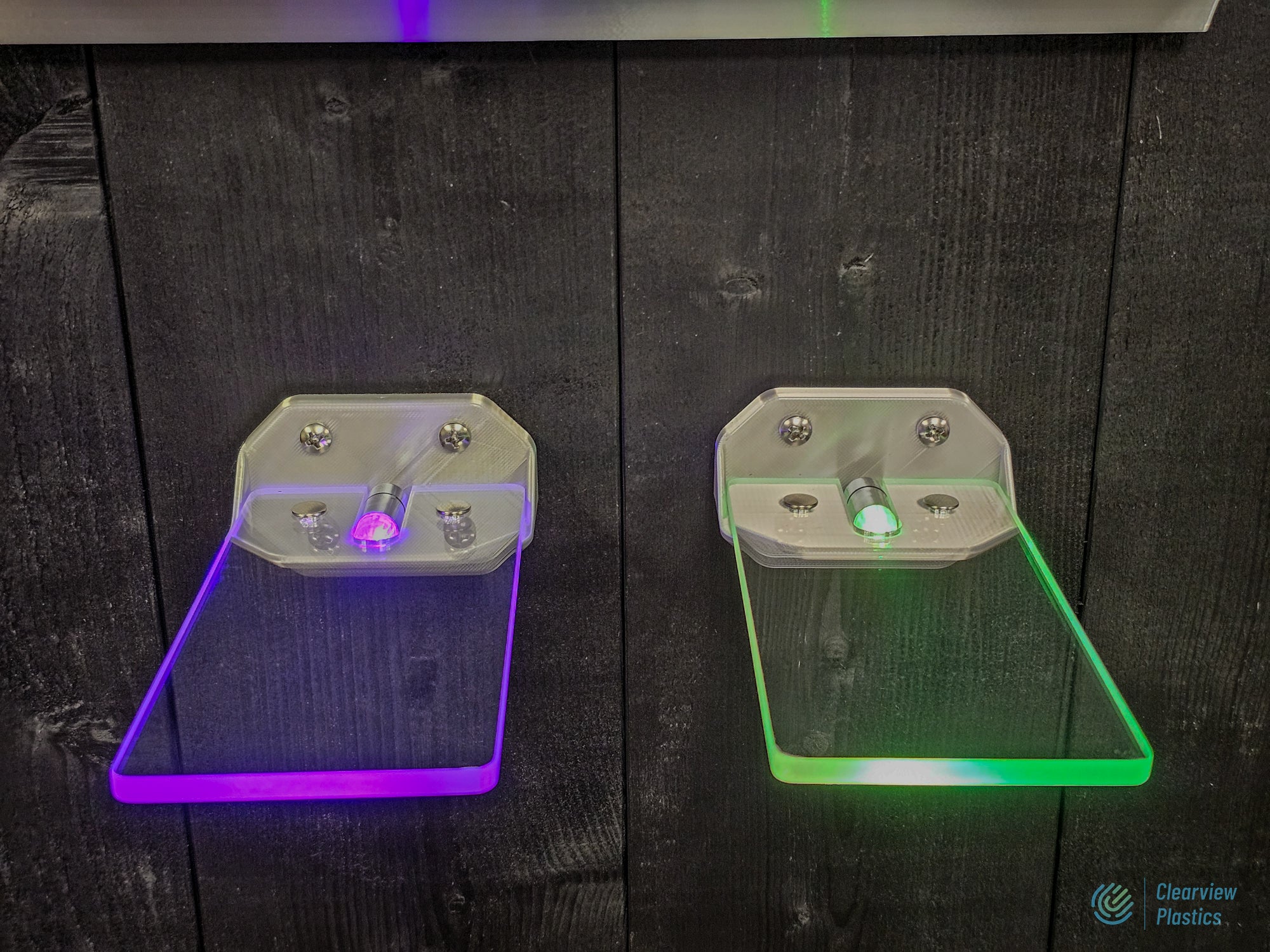 Edge Lit LED Mini shelving