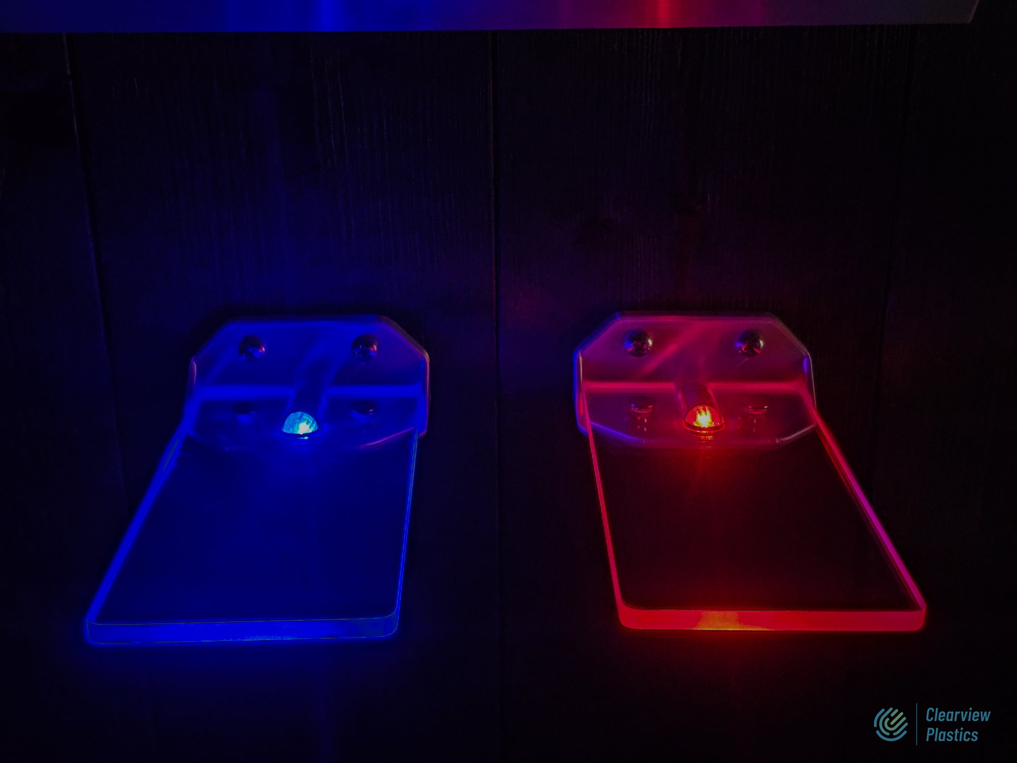 Edge Lit LED Mini shelving