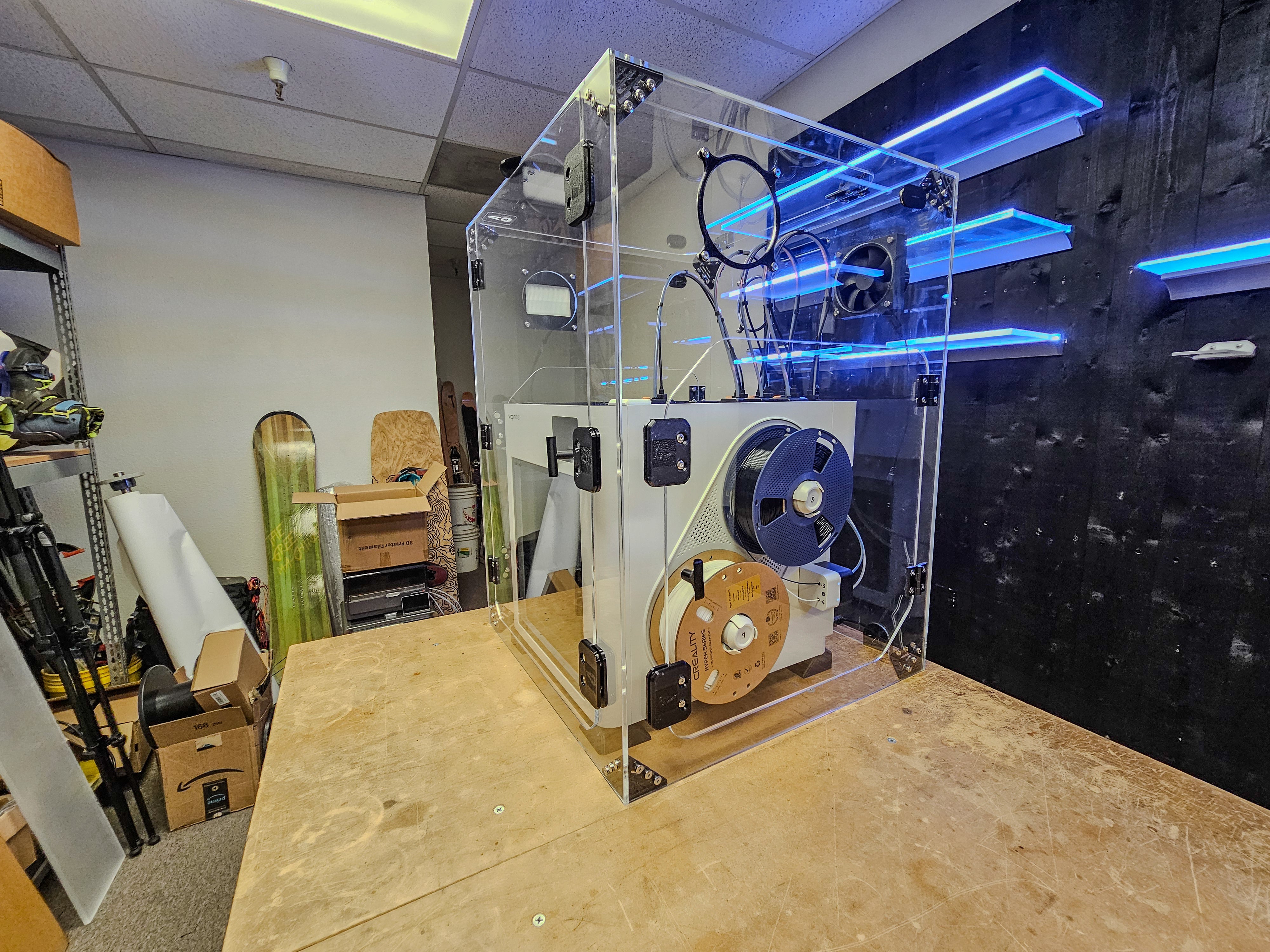 Clearview tall enclosure, reference photo for the Creality K3 enclosure