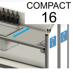 16" Compact Bar For Tight Spaces