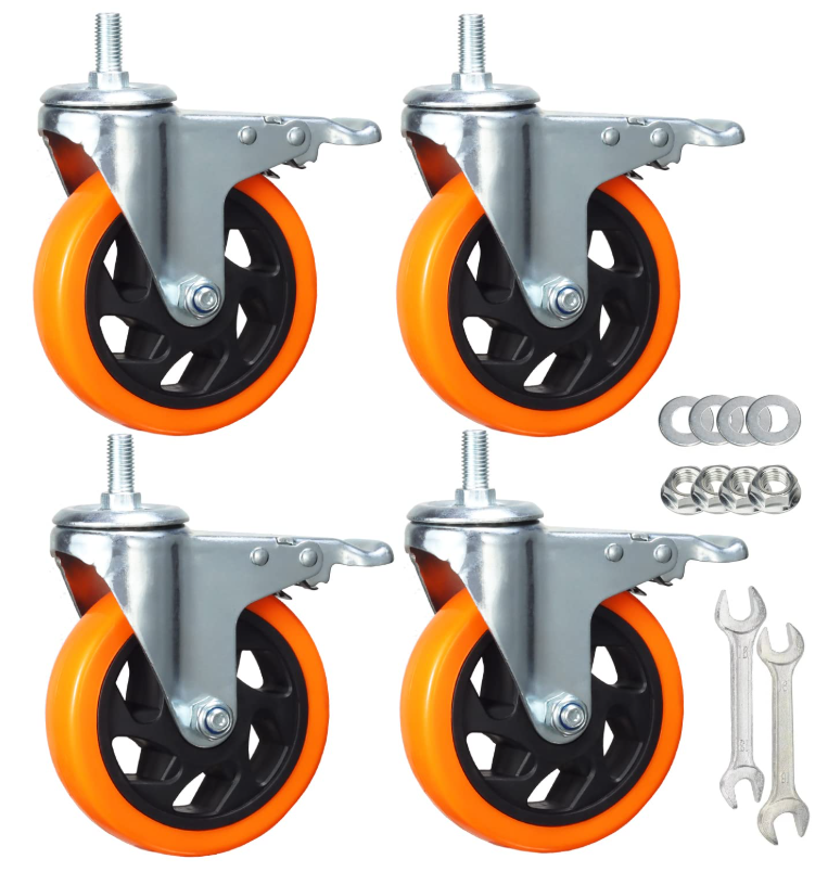 4 inch caster set for Elegoo Orange Storm Giga