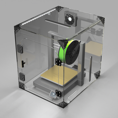 Clearview Ender 3 V3 enclosure render, reference view for the Ender 3 V3 Mega enclosure