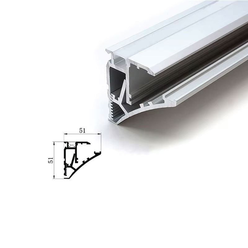 Edge Lit LED Hidden Shelving Brackets - Aluminum Extrusion