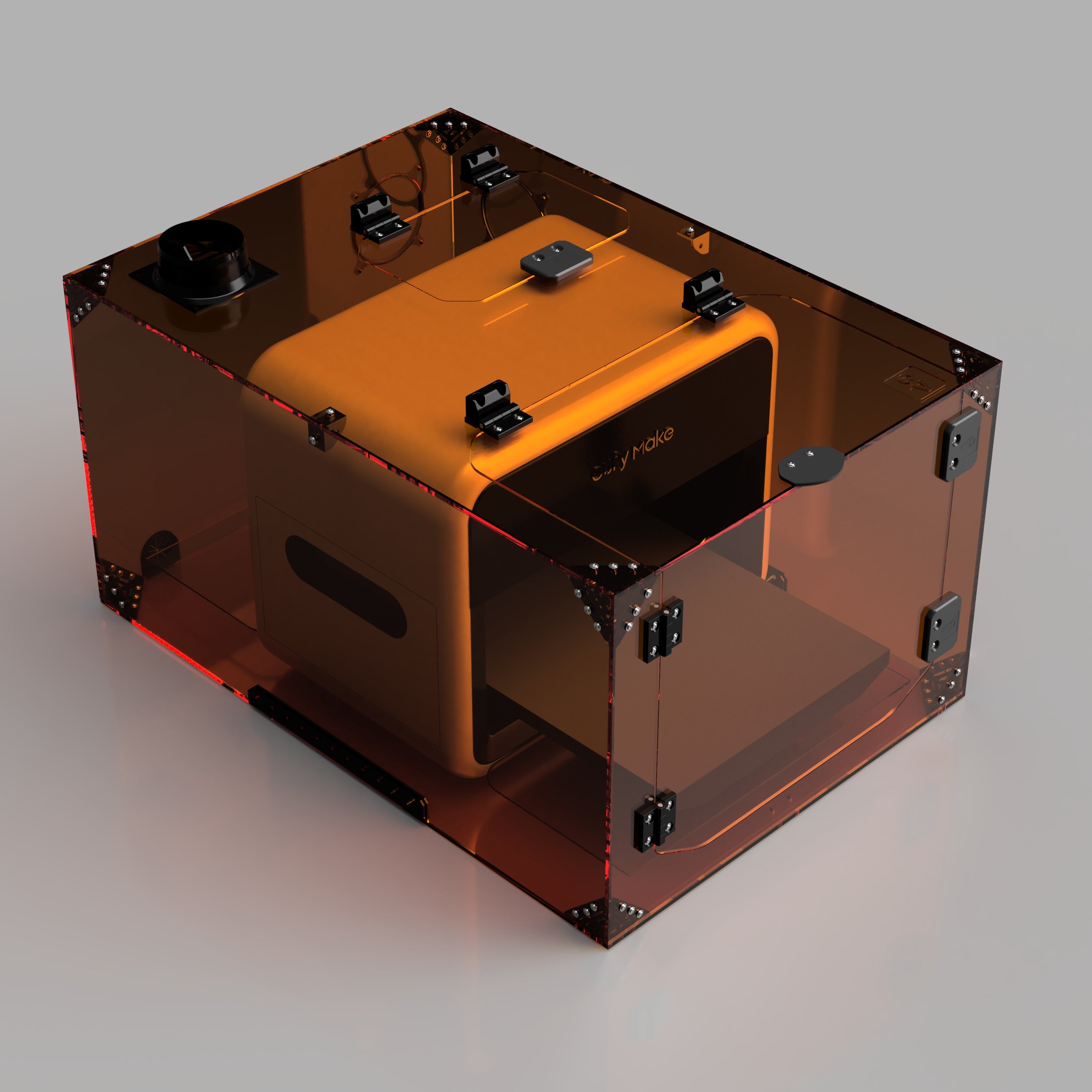 1/4" UV-blocking Amber Acylic