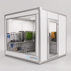 Clearview Fume Room — Freestanding Containment Room for Desktop Manufacturing