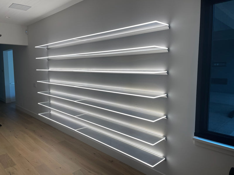 LED Lit Shelving and Display