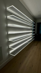 Edge Lit LED Shelves