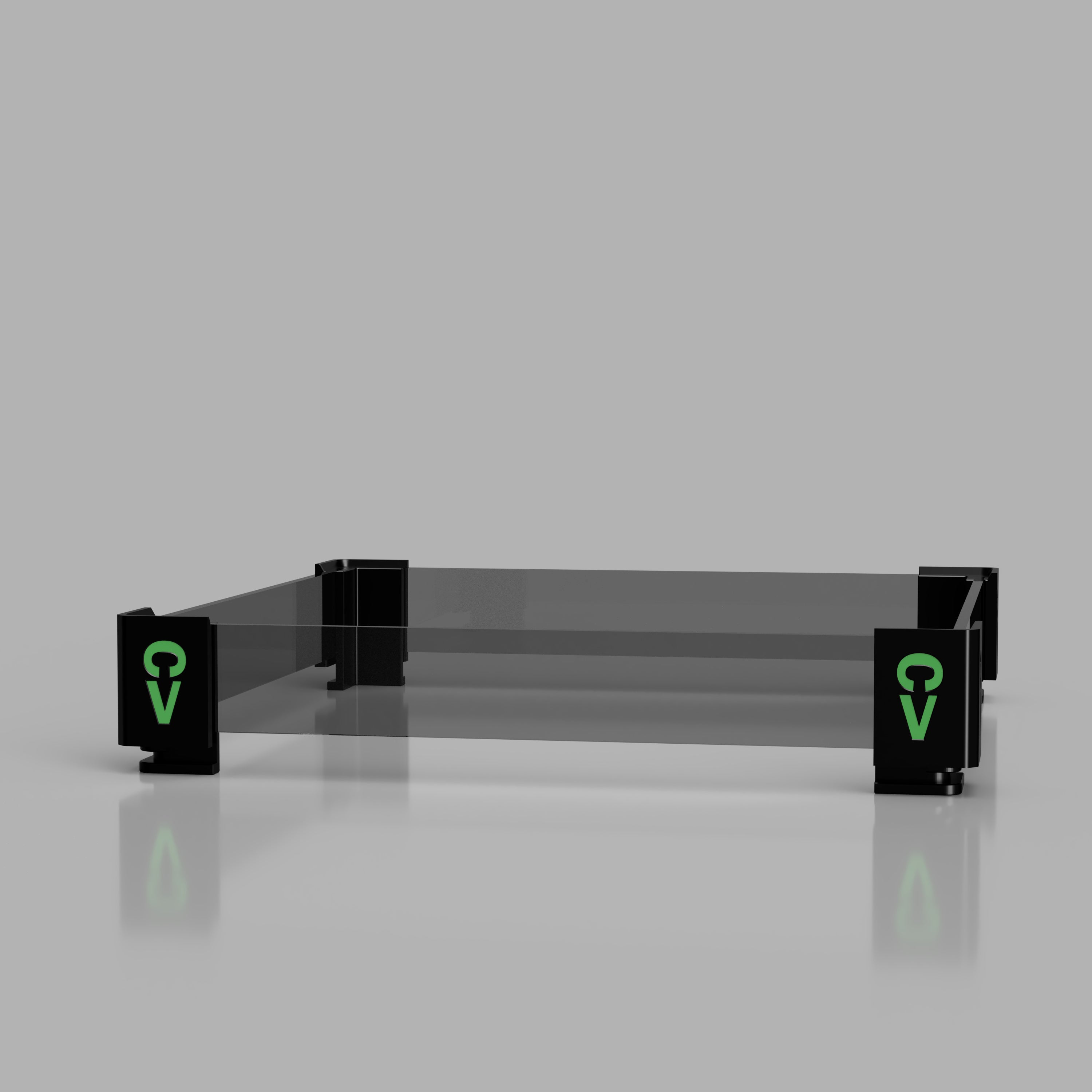 Creality K1 max Lid Riser with smoked acrylic panels – Clearview Plastics