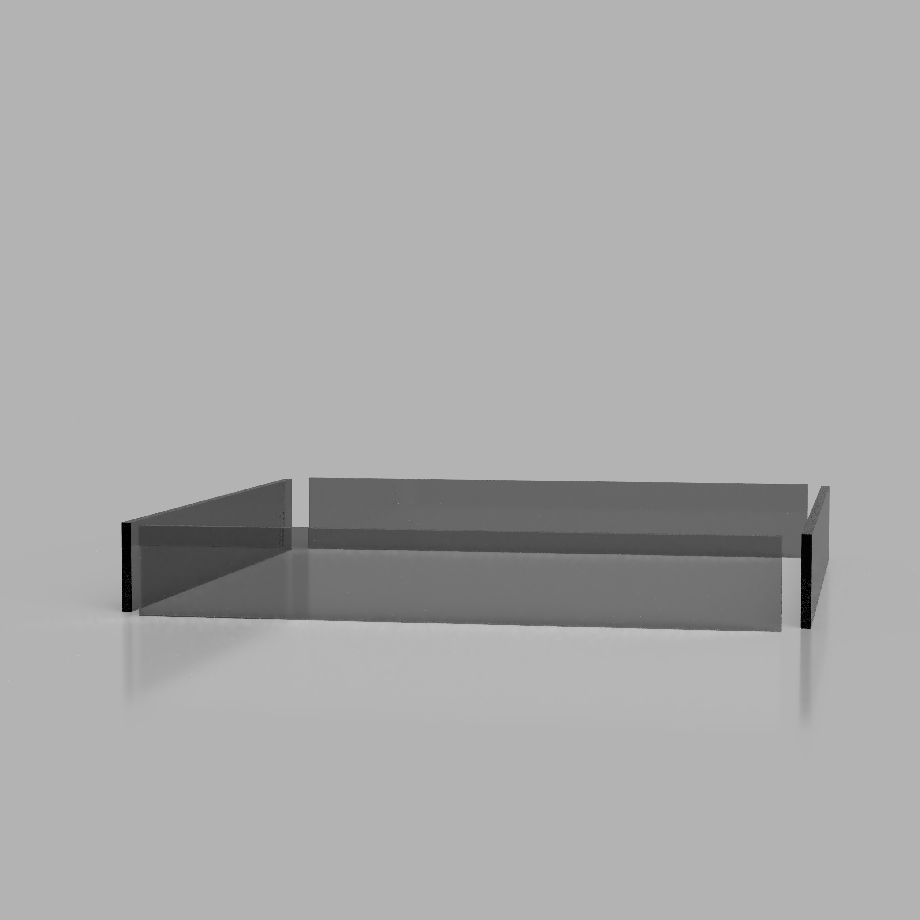 H2s Riser Bambu H2D/H2S Lid Riser with smoked acrylic panels – Clearview Plastics