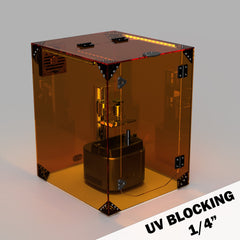 1/4″ UV Blocking (Amber) Acrylic Panels