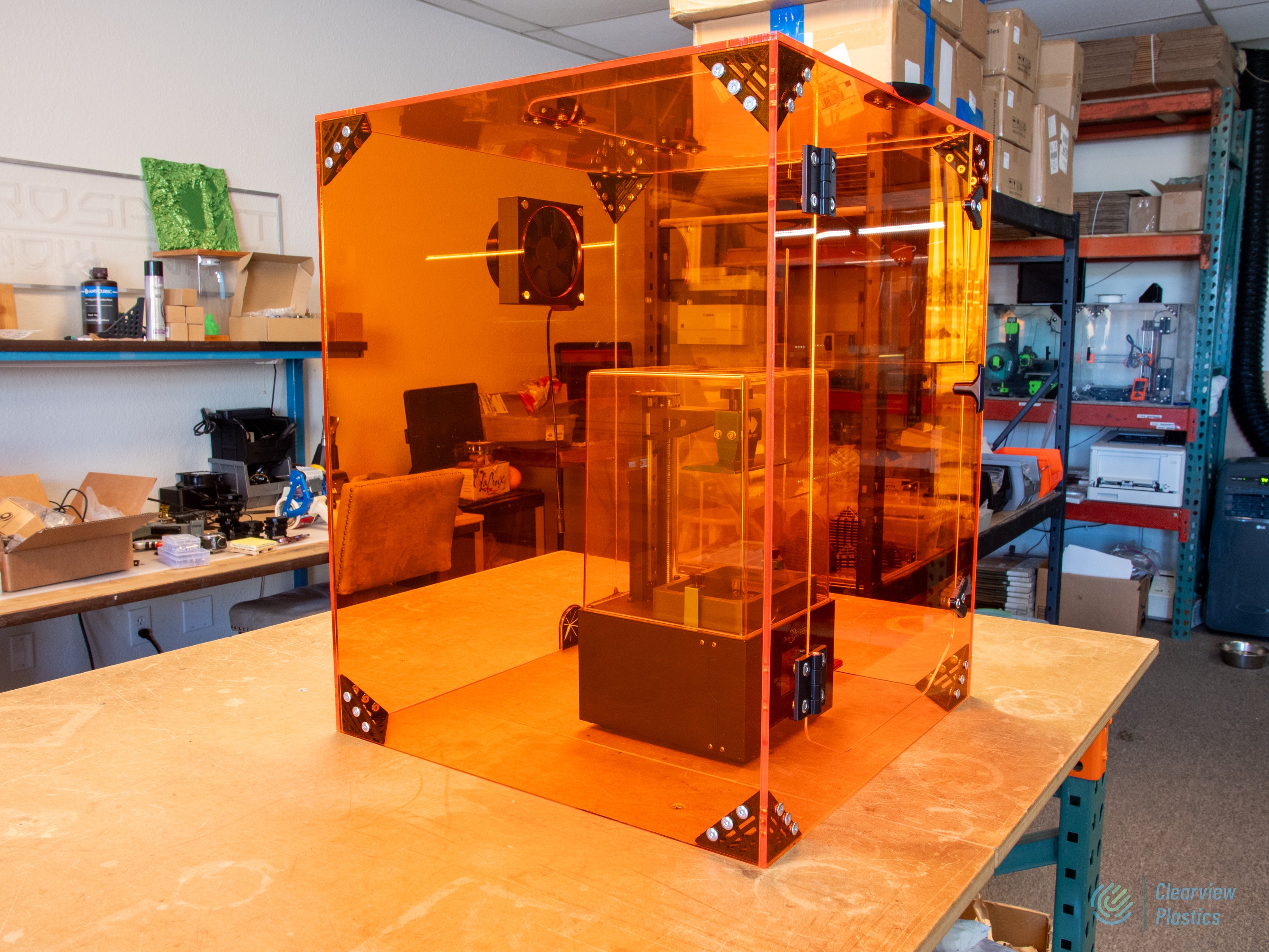 Oceanien det kan Milestone SLA Resin 3D Printer Enclosure V2.0 – Clearview Plastics