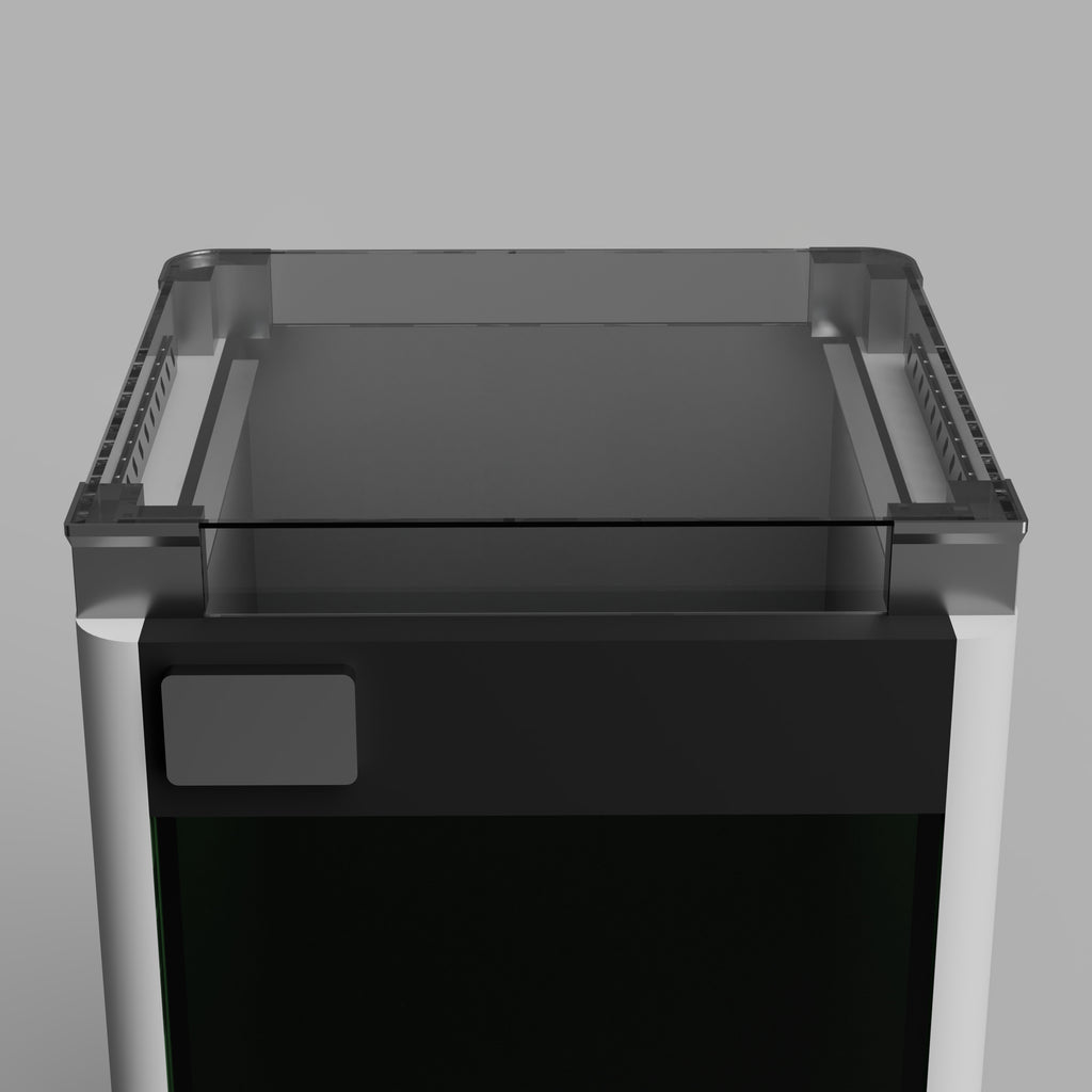 RIZE パネル Bambu P2/X2 Lid Riser with smoked acrylic panels – Clearview Plastics