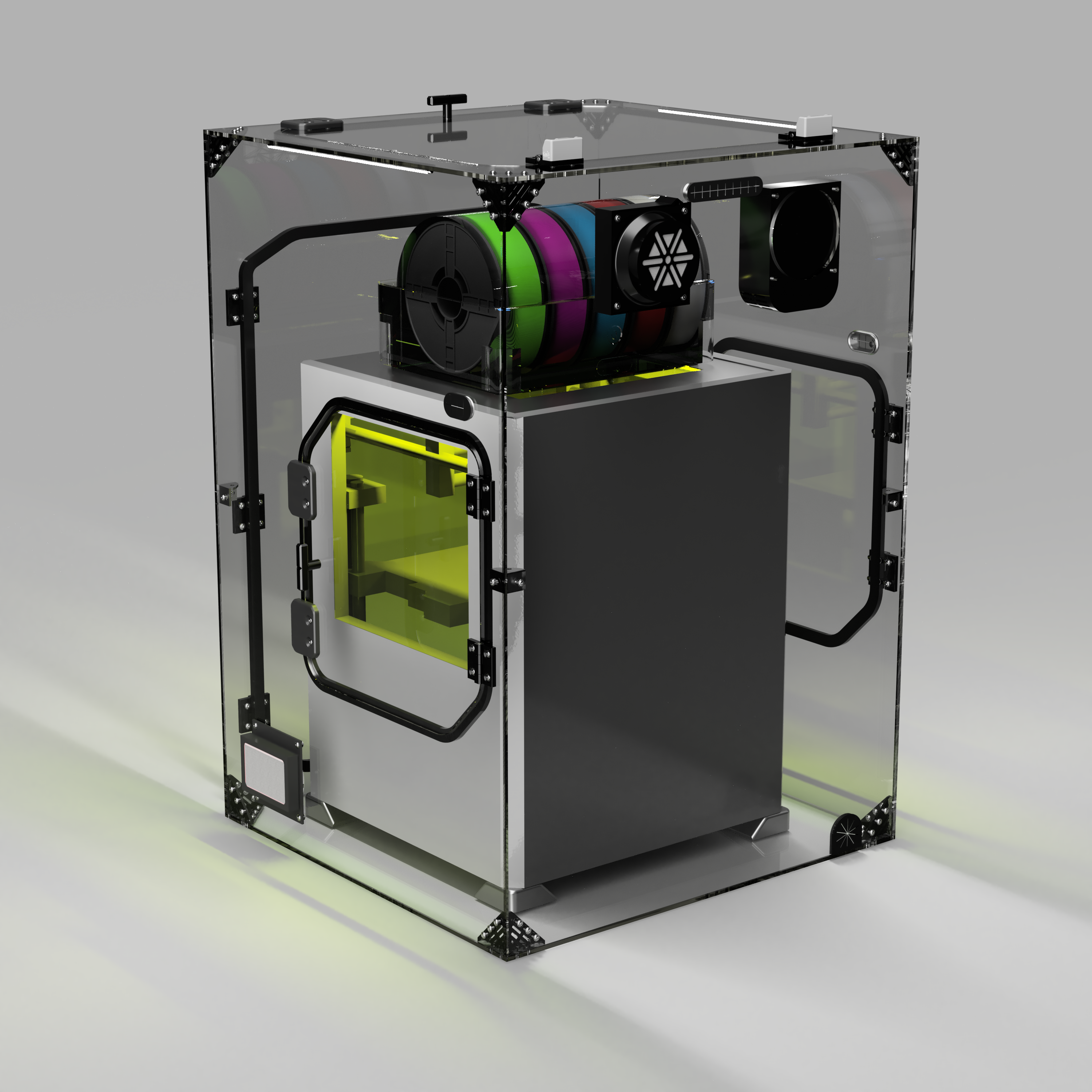 Bambu Lab H2D/H2S/H2C Worksafe External Enclosure – Clearview Plastics Bambu Lab H2D/H2S/H2C Worksafe External Enclosure – Clearview Plastics