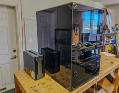 Reference build: Clearview ACM marking enclosure paired with fume extractors