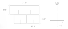 Tabletop Dividing Partitions