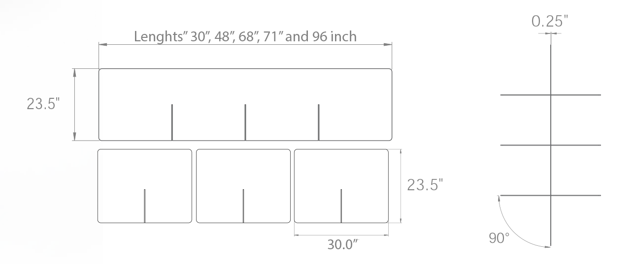 Debatable Partition Tabletop Dividing Partitions – Clearview Plastics