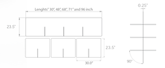 Tabletop Dividing Partitions