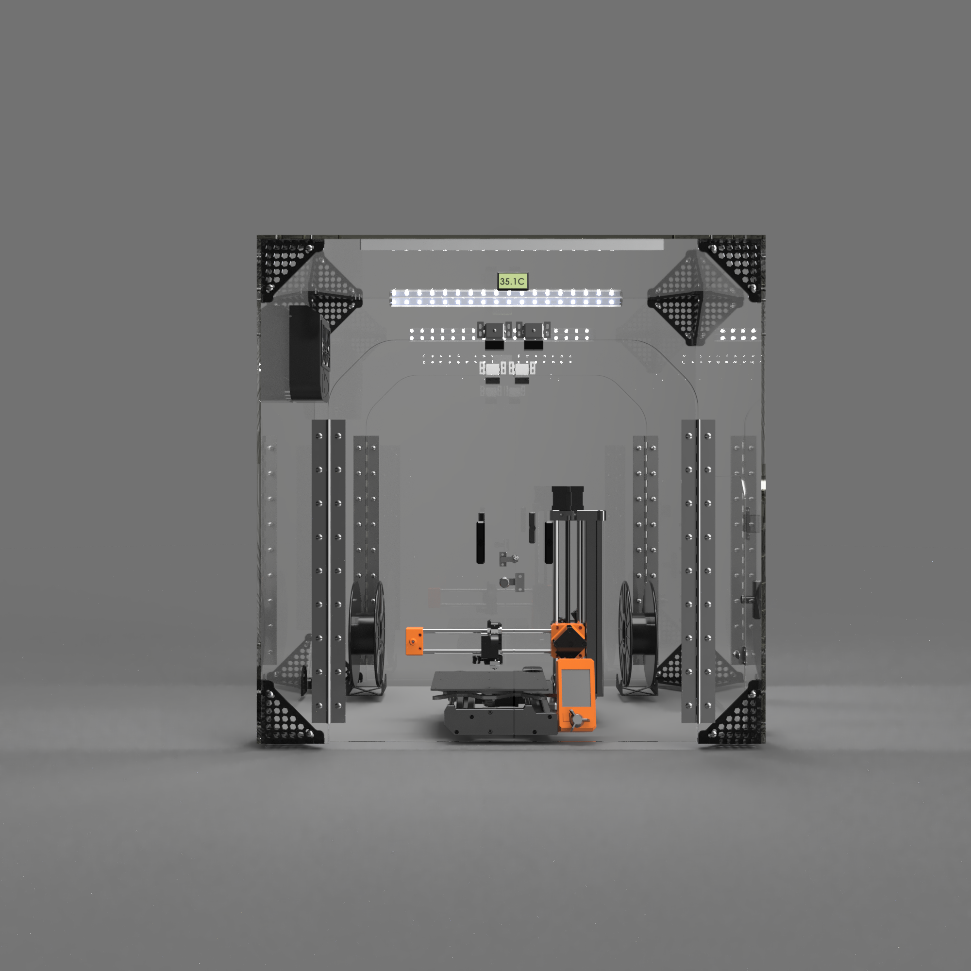 Institutional and Makerspace 3D printer enclosures