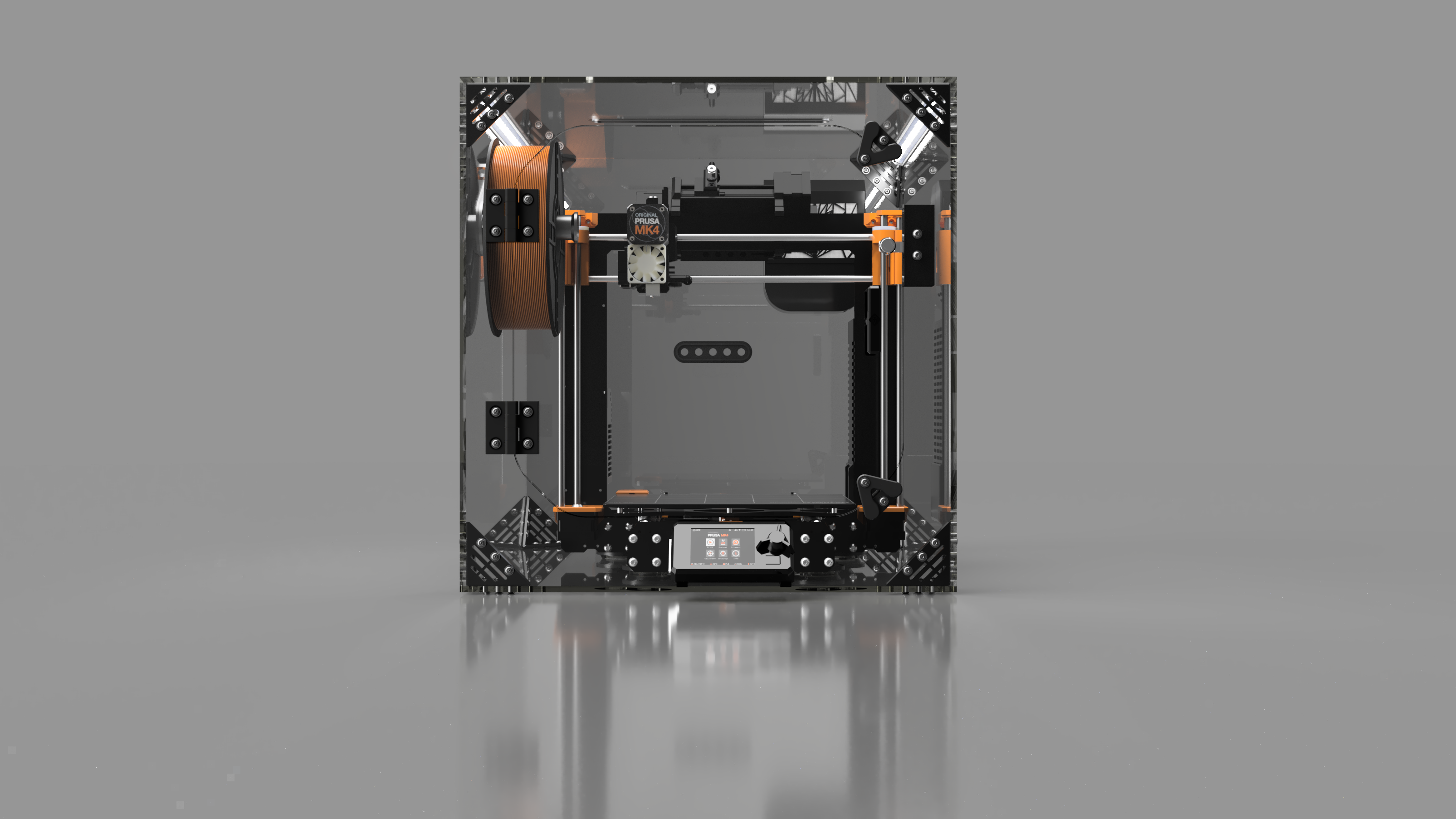 Prusa i3 Mk3s+ MK4 MMU2 Version 2 Enclosure kit – Clearview Prusa i3 Mk3s+ MK4 MMU2 Version 2 Enclosure kit – Clearview