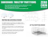 Tabletop Dividing Partitions