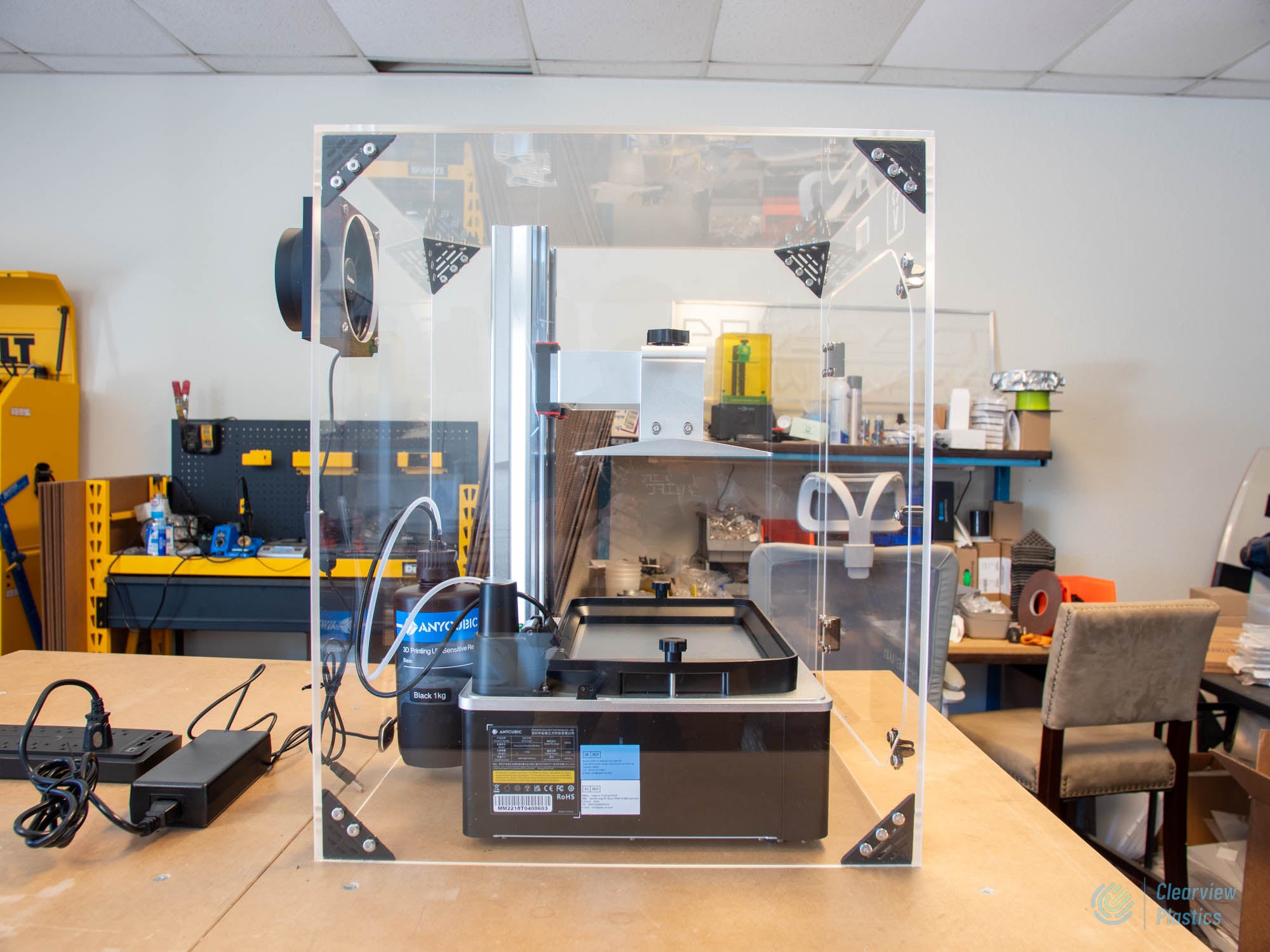 SLA Resin 3D printer Fume Extracting Hood