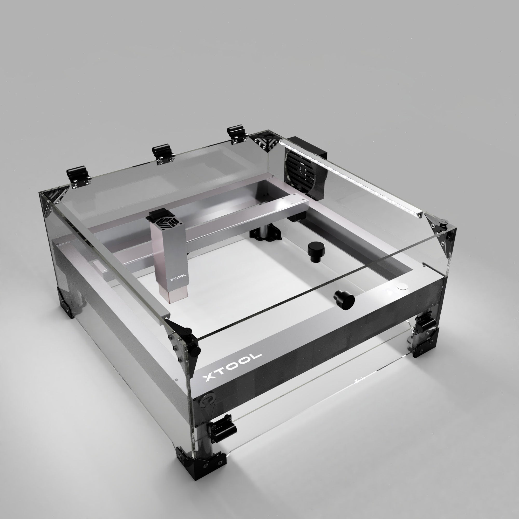 Plans for XTOOL D1 Laser Engraver Enclosure Acrylic Panels, 3D